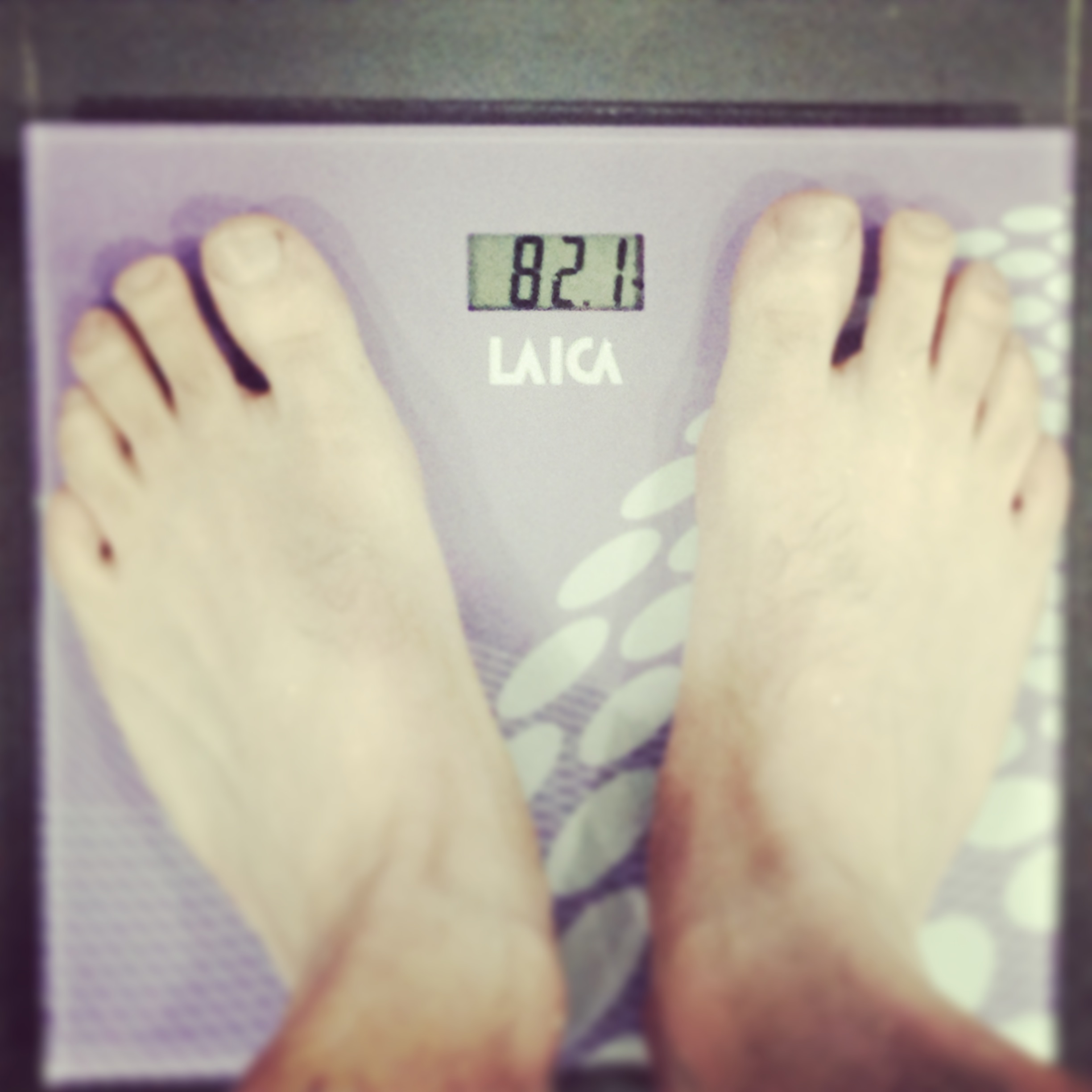 Peso de 81,9 kg al terminar la segunda fase del entrenamiento